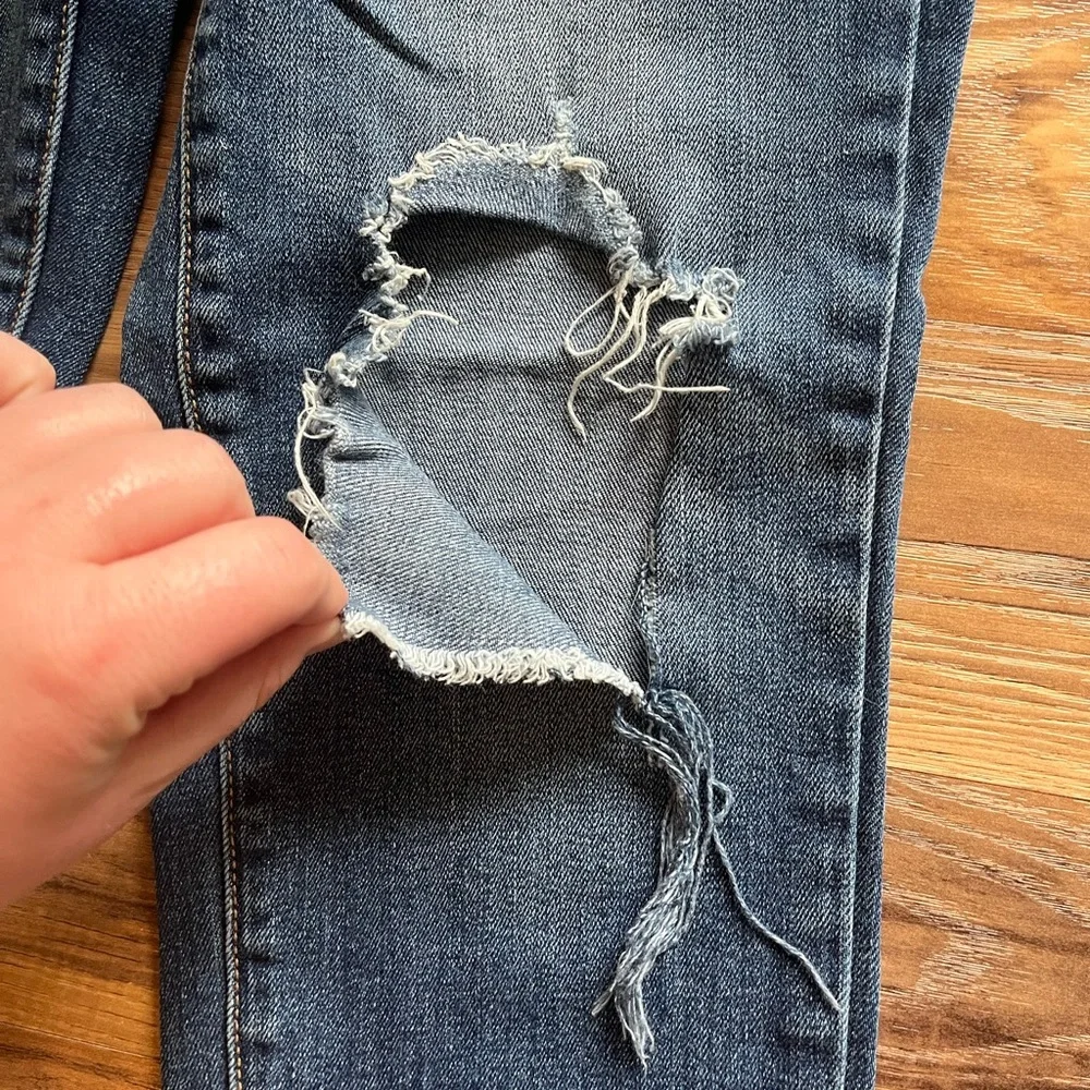 Distressed Blue Jeans - Picture 4 of 4